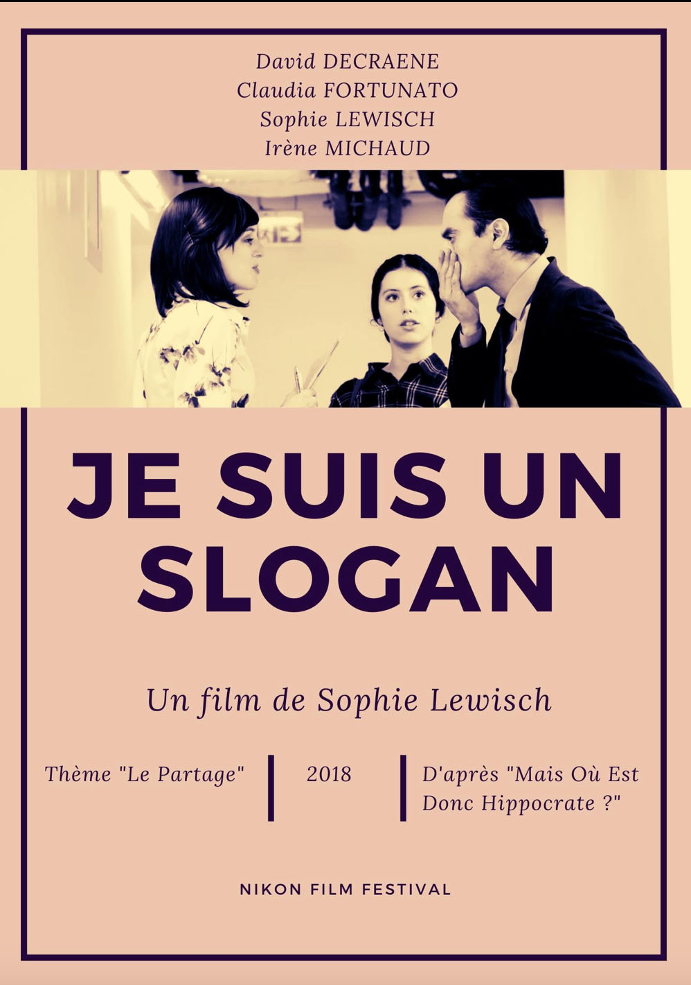 Je suis un slogan - Affiche